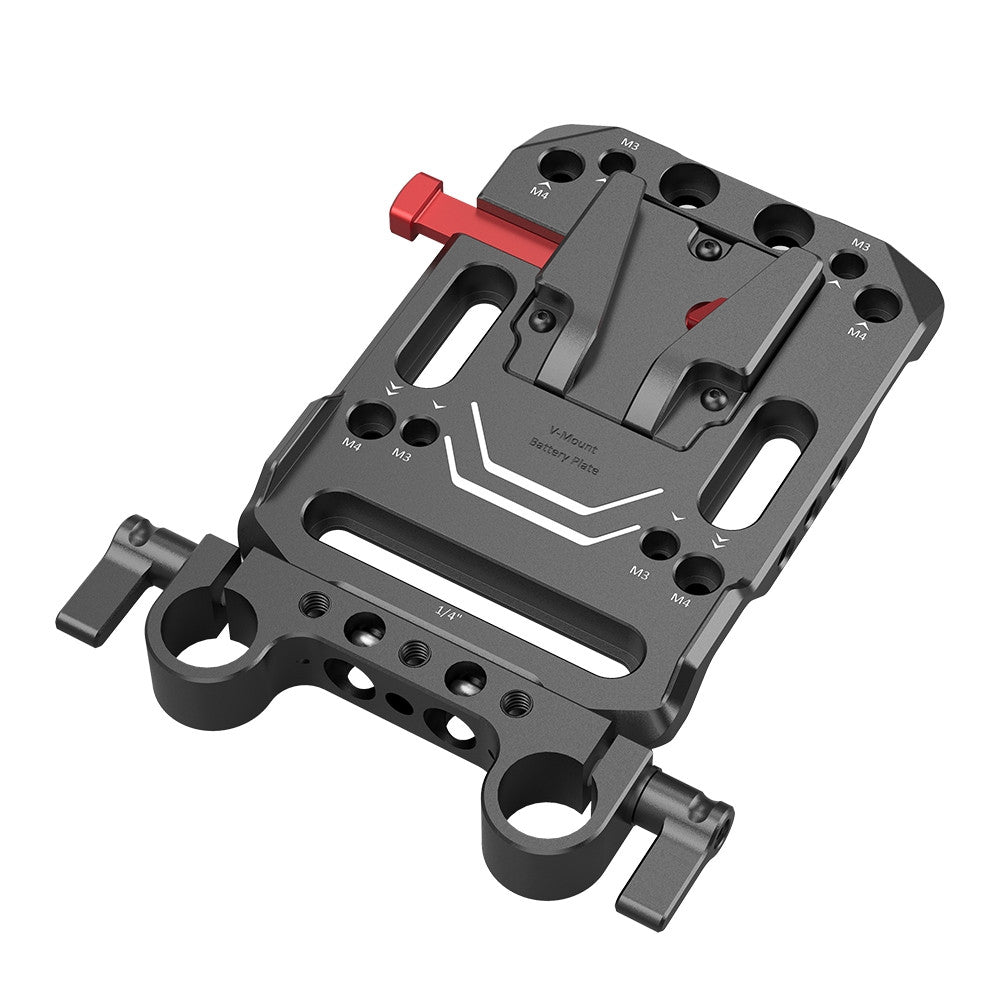 SmallRig V Mount Battery Mount Plate with Dual 15mm Rod Clamp 3016