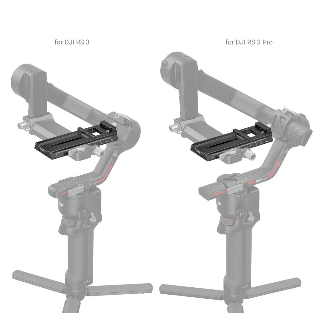 SmallRig Quick Release Plate for DJI RS 2 / RSC 2 / Ronin-S / RS 3 / RS 3 Pro / RS 4 / RS 4 Pro / RS 5 with Manfrotto-to-Arca Type Mount Plate 3061