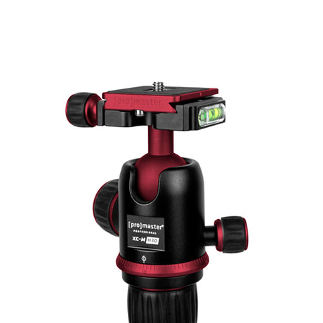 ProMaster XC-M 525K Professional Tripod Kit with Head - Red      - Image 5