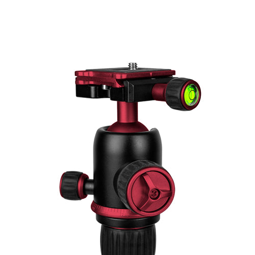 ProMaster XC-M 525K Professional Tripod Kit with Head - Red      - Image 6