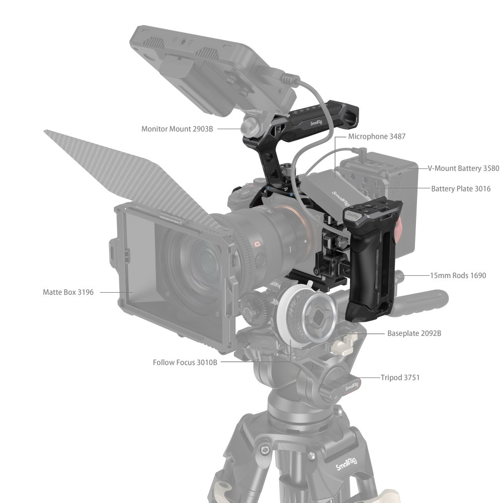SmallRig "Rhinoceros" Advanced Cage Kit for Sony Alpha 7R V & Alpha 7 IV & Alpha 7S III