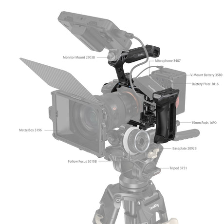 SmallRig "Rhinoceros" Advanced Cage Kit for Sony Alpha 7R V & Alpha 7 IV & Alpha 7S III