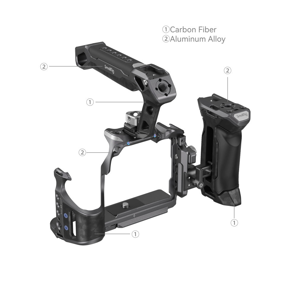 SmallRig "Rhinoceros" Advanced Cage Kit for Sony Alpha 7R V & Alpha 7 IV & Alpha 7S III