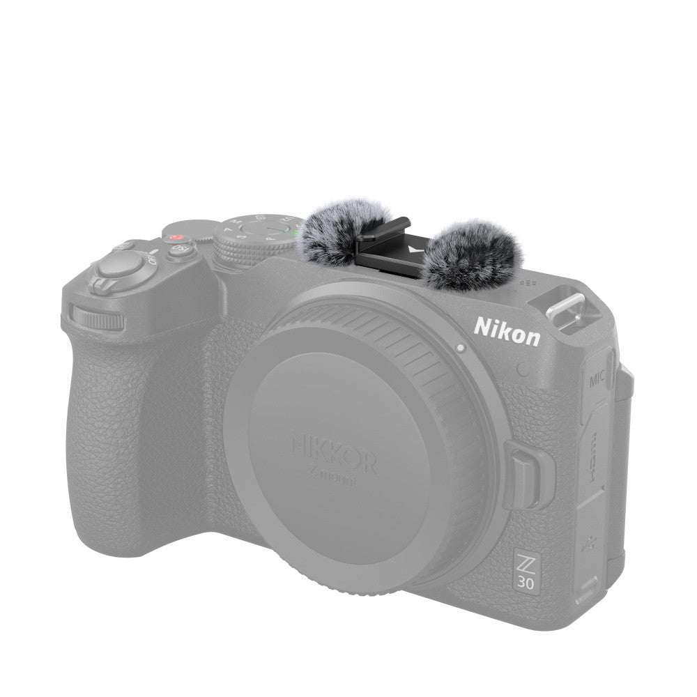 SmallRig Furry Windscreen with Cold Shoe Adapter for Nikon Z 30/ZR 3859