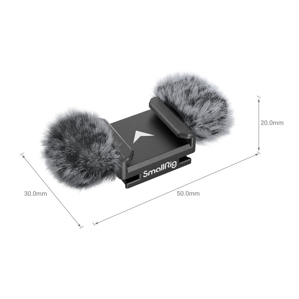 SmallRig Furry Windscreen with Cold Shoe Adapter for Nikon Z 30/ZR 3859