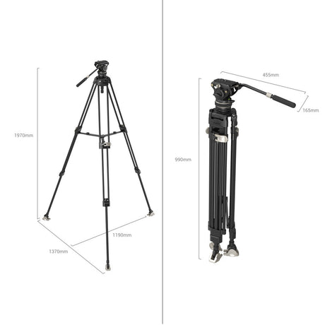 SmallRig Heavy-Duty Carbon Fiber Tripod Kit 3989