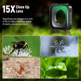 NEEWER LS-31 15X Macro Lens Compatible with GoPro Hero 12/11/10/9 Black