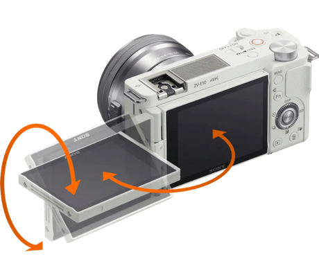 Sony Alpha ZV-E10 - APS-C Interchangeable Lens Vlog Camera 24MP, 4K/30p, Vlog style camera - Image 4