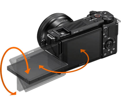 Sony Alpha ZV-E10 (ILCZVE10-B) APS-C Interchangeable Lens Vlog Camera with 24MP and 4K/30p - Image 4