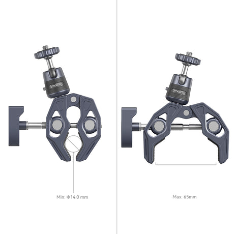 SmallRig Super Clamp with 360° Ball Head Mount for Action Cameras