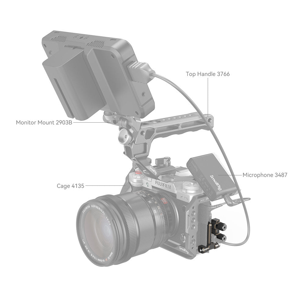 SmallRig HDMI and USB-C Cable Clamp for FUJIFILM X-T5 4147