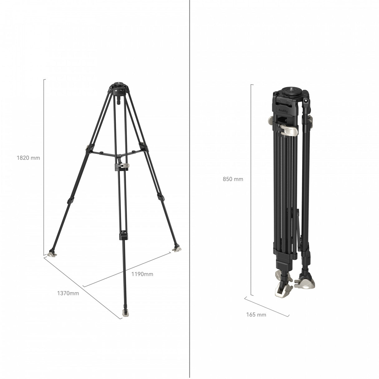 SmallRig Heavy-Duty Carbon Fiber Tripod 4167