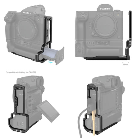 SmallRig L-Shape Mount Plate for FUJIFILM GFX100 II with VG-GFX100ll Battery Grip 4203