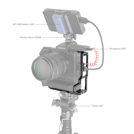 SmallRig L-Shape Mount Plate for FUJIFILM GFX100 II with VG-GFX100ll Battery Grip 4203