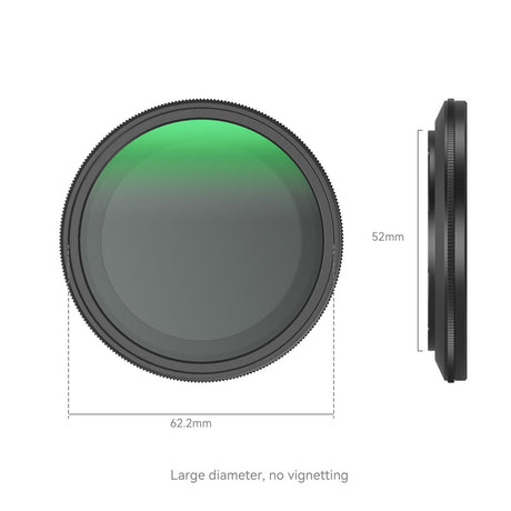 SmallRig Attachable VND Filter ND2-ND32 (1-5 Stop) 52mm 4215