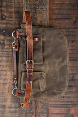 Leather Explorer Lens Quiver | Leather Messenger Bag