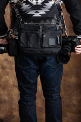 Leather Explorer Lens Quiver | Leather Messenger Bag