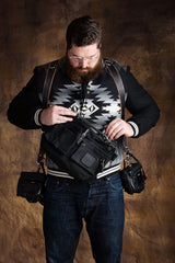 Leather Explorer Lens Quiver | Leather Messenger Bag