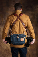Leather Explorer Lens Quiver | Leather Messenger Bag