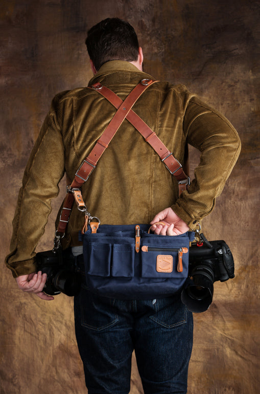 Leather Explorer Lens Quiver | Leather Messenger Bag