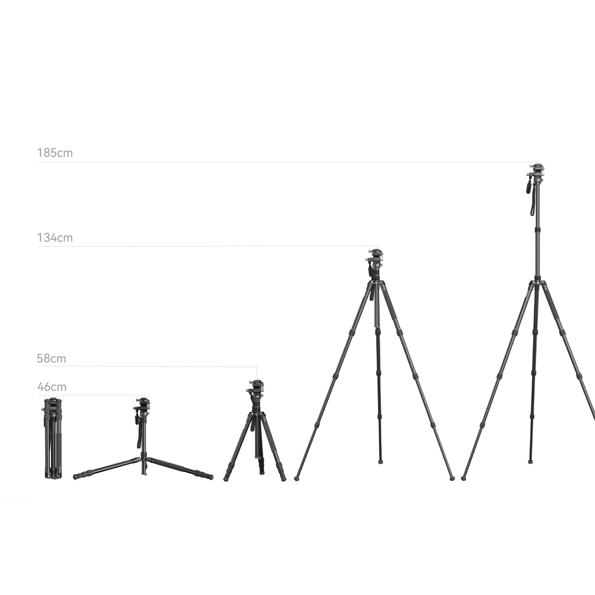 SmallRig FreeBlazer Aluminum Alloy Video Tripod CT195