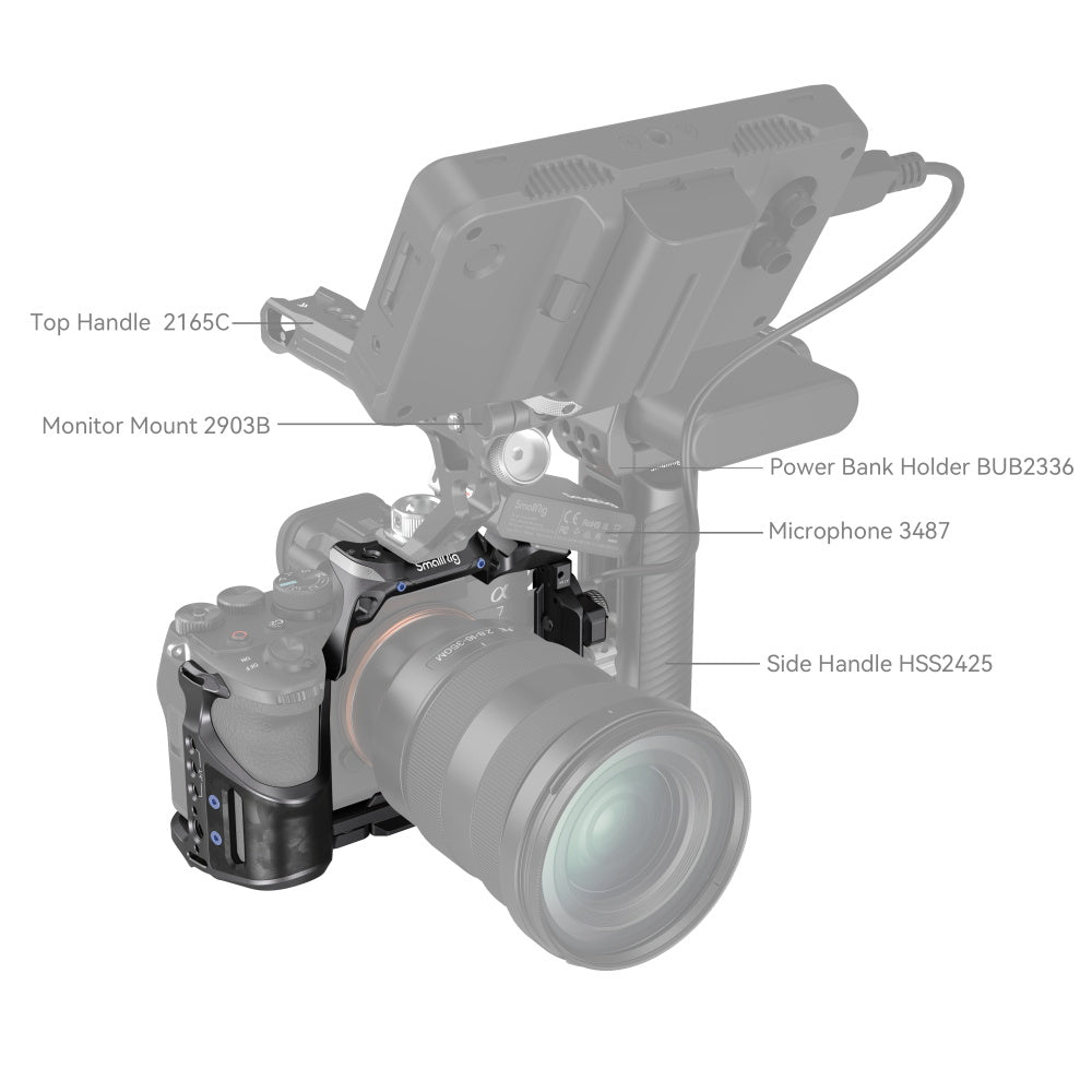 SmallRig "Rhinoceros" Cage Kit for Sony Alpha 7R V & Alpha 7 IV & Alpha 7S III