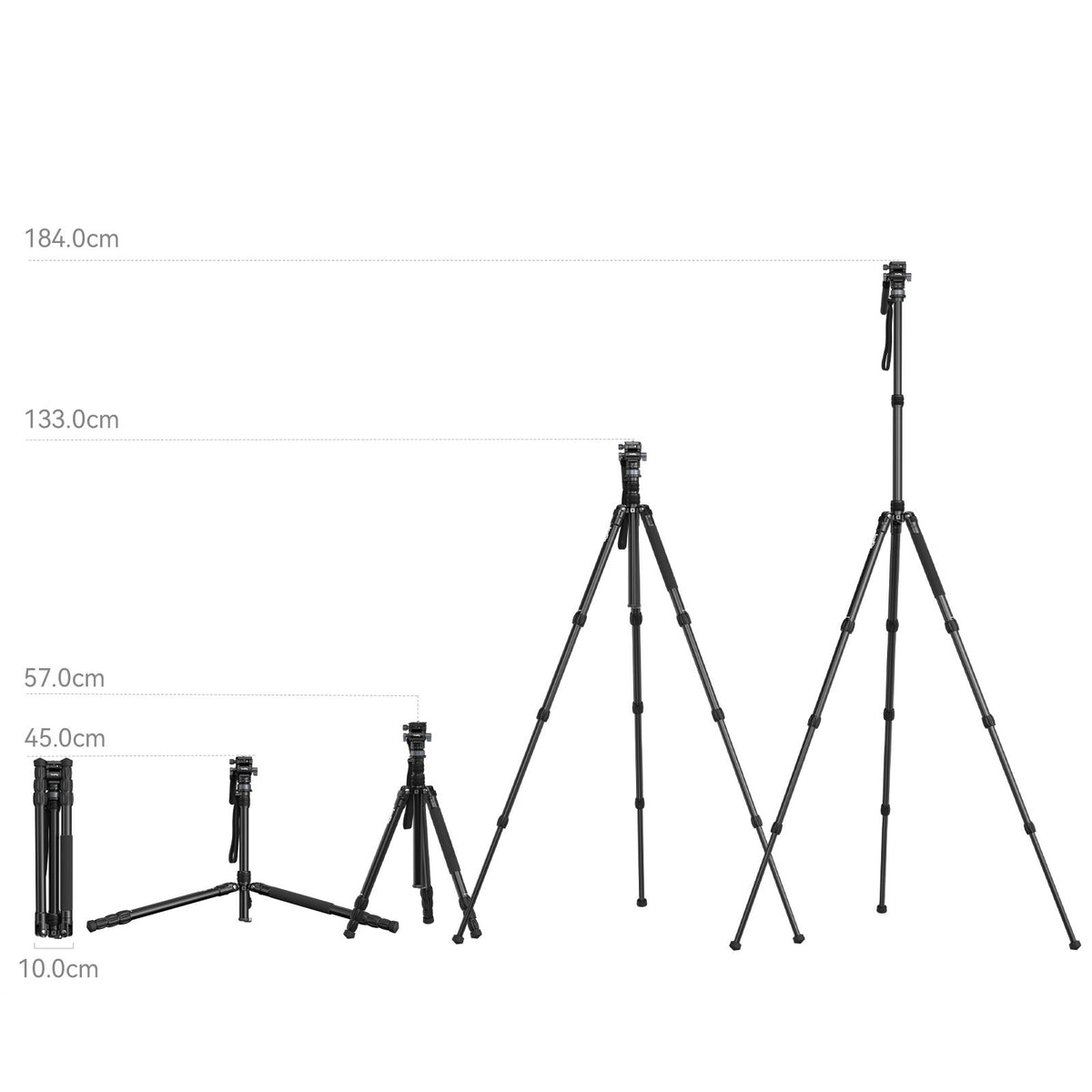 SmallRig FreeBlazer Aluminum Alloy Video Tripod CT190