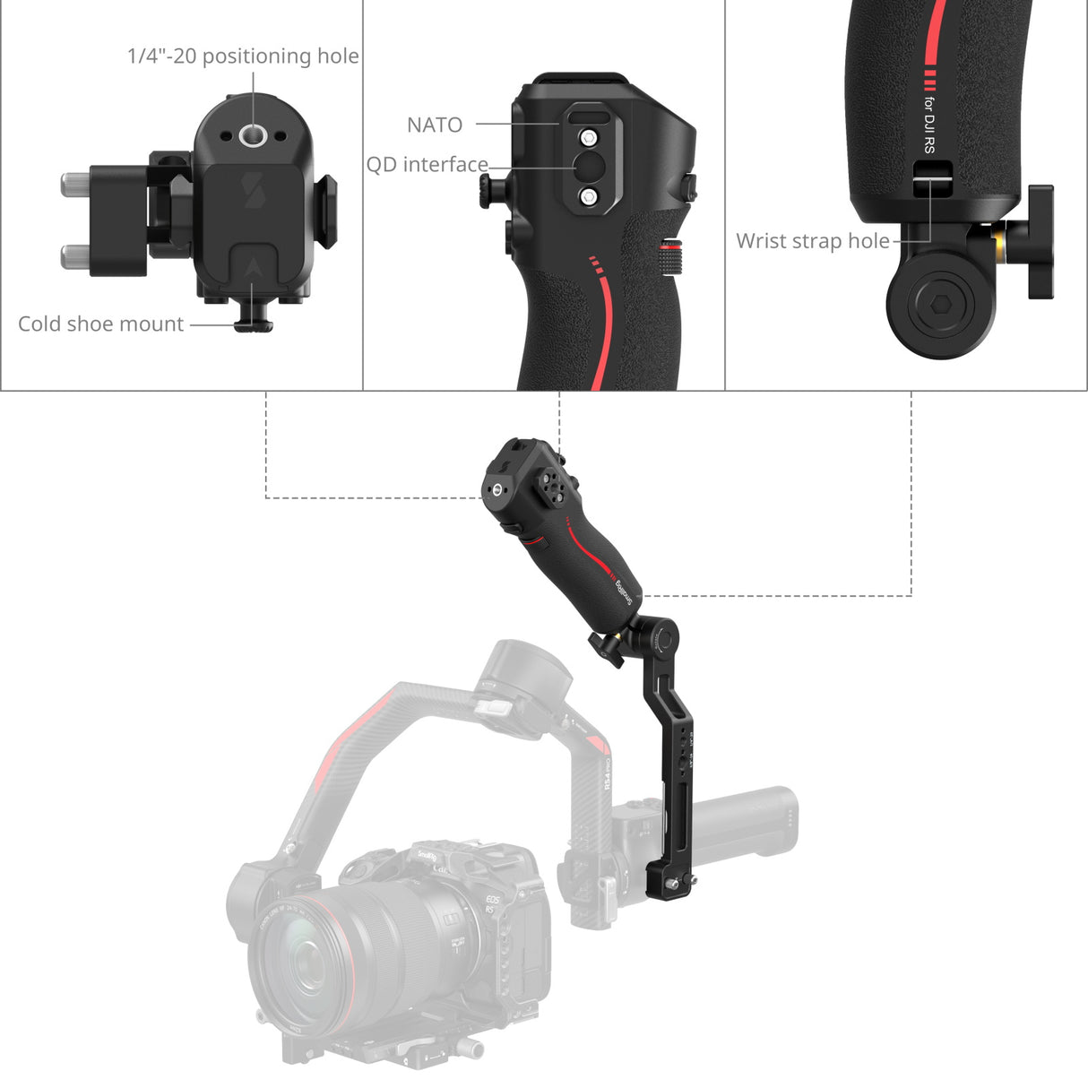 SmallRig Focus Control Sling Handle for DJI RS Series