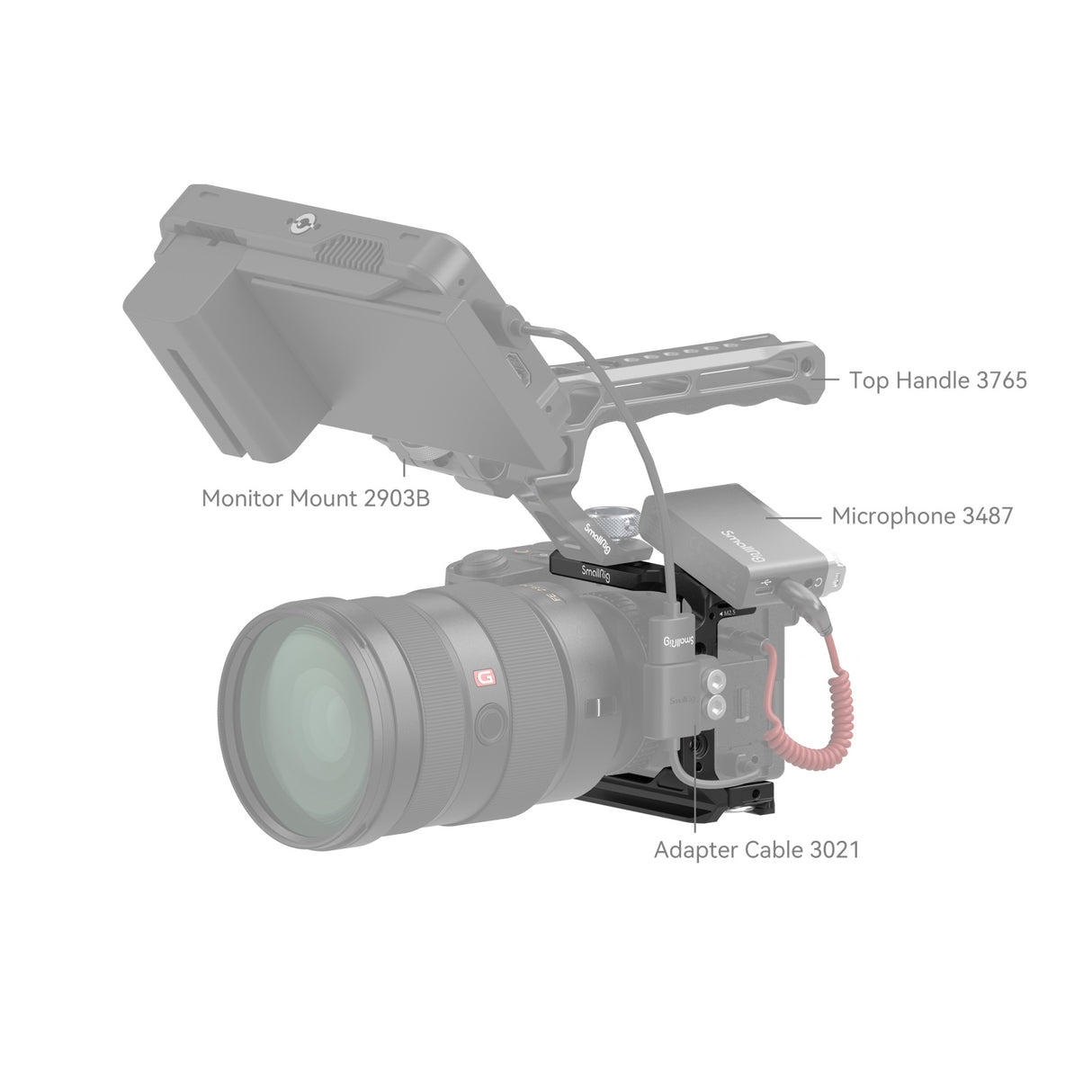 SmallRig Half Cage for Sony Alpha 6700 / 6600 / 6500