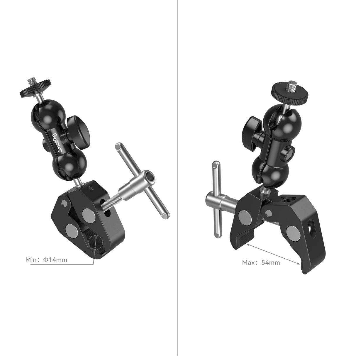 SmallRig Crab-Shaped Super Clamp with Ballhead Magic Arm
