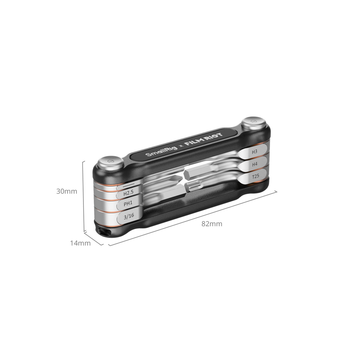 SmallRig x FILM RIOT 7-in-1 Folding Wrench Set with Multiple Angle Positioning (Black) 4374