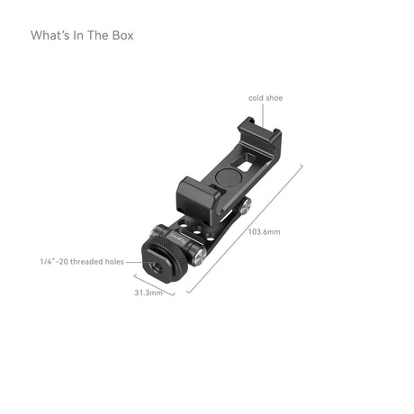 SmallRig Metal Phone Holder with Cold Shoe Mount