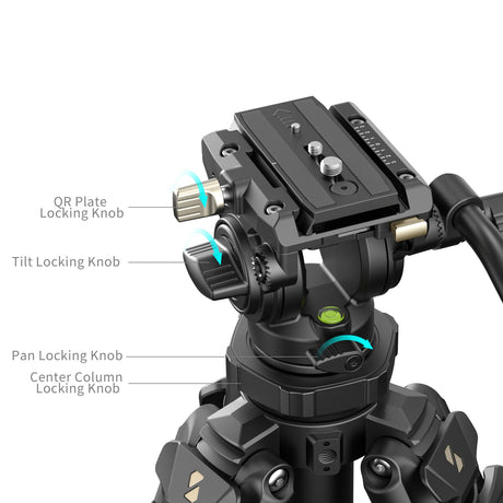 SmallRig Lightweight Video Carbon Fiber Tripod Kit AD-50 Pro