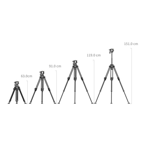 SmallRig Lightweight Video Carbon Fiber Tripod Kit AD-50 Pro