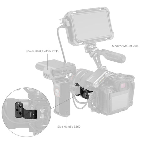 SmallRig Side Handle Extension Adapter with NATO Clamp