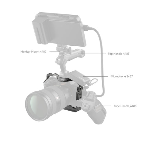 SmallRig HawkLock Quick Release Cage for Sony Alpha 7R V & Alpha 7 IV & Alpha 7S III & Alpha 1 & Alpha 7R IV