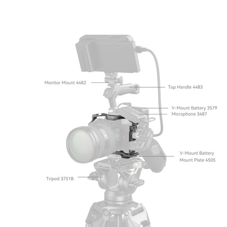 SmallRig HawkLock Quick Release Cage for Sony Alpha 7R V & Alpha 7 IV & Alpha 7S III & Alpha 1 & Alpha 7R IV