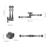 SmallRig HawkLock H21 Quick Release Rosette Magic Arm (11")