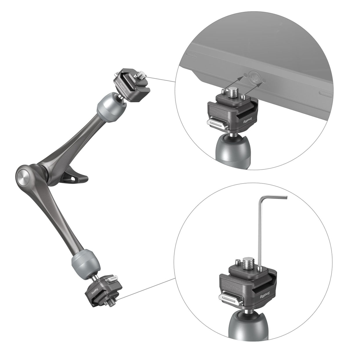 SmallRig HawkLock H21 Quick Release Rosette Magic Arm (11")