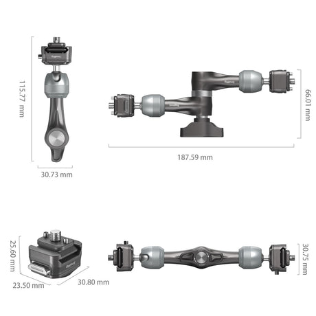 SmallRig HawkLock H21 Quick Release Rosette Magic Arm (7")