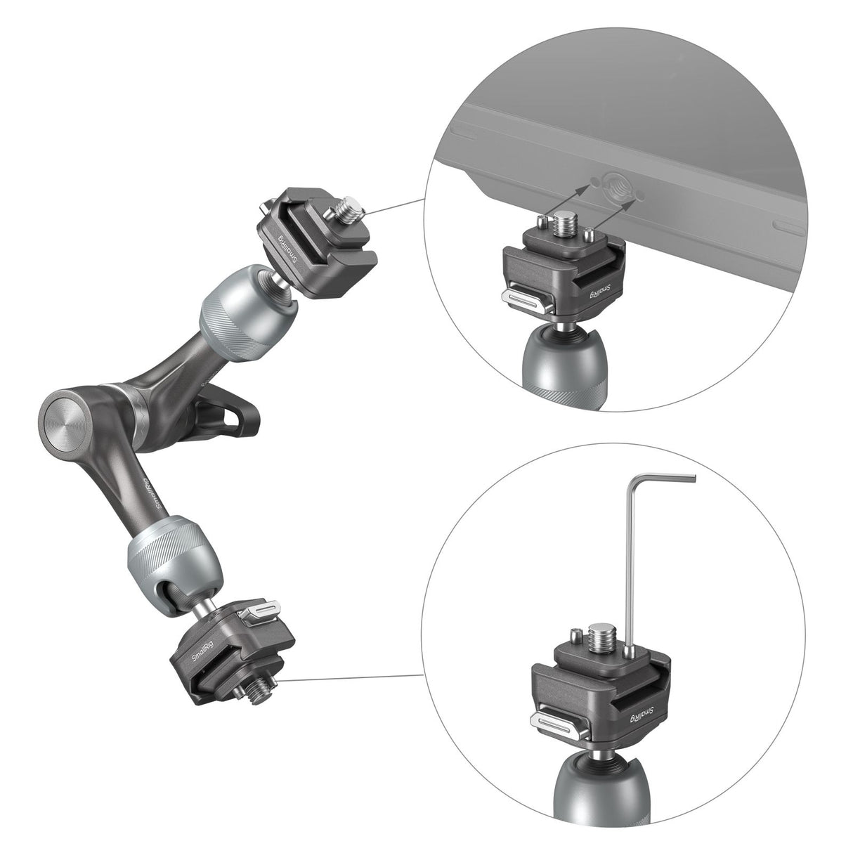 SmallRig HawkLock H21 Quick Release Rosette Magic Arm (7")