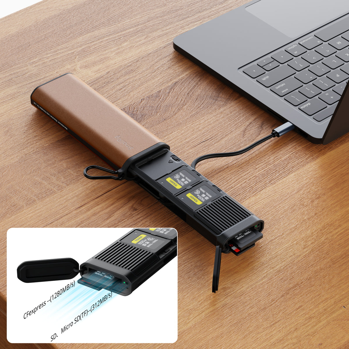 SmallRig Multifunctional Card Reader & Storage Case (CFexpress Type B)