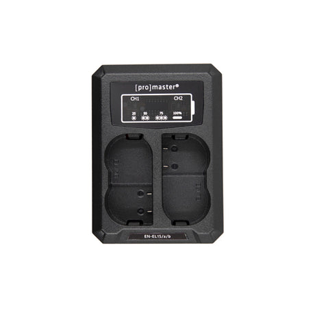ProMaster Dually Charger - USB-A for Nikon EN-EL15, EN-EL15a, EN-EL15b, EN-EL15c - Image 1