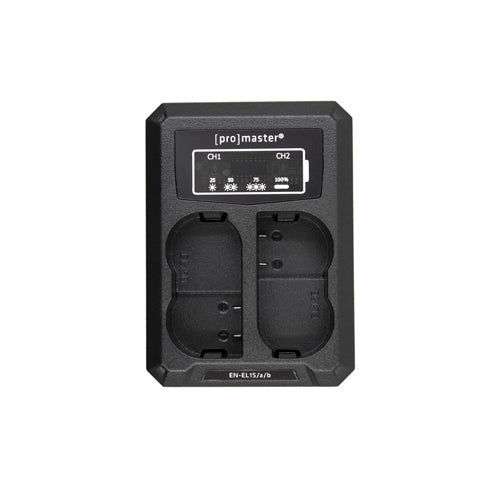 ProMaster Dually Charger - USB-A for Nikon EN-EL15, EN-EL15a, EN-EL15b, EN-EL15c - Image 1
