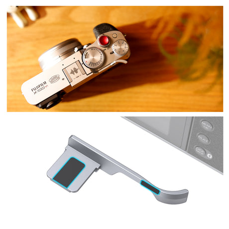 SmallRig Thumb Grip for FUJIFILM X100VI / X100V (Silver)