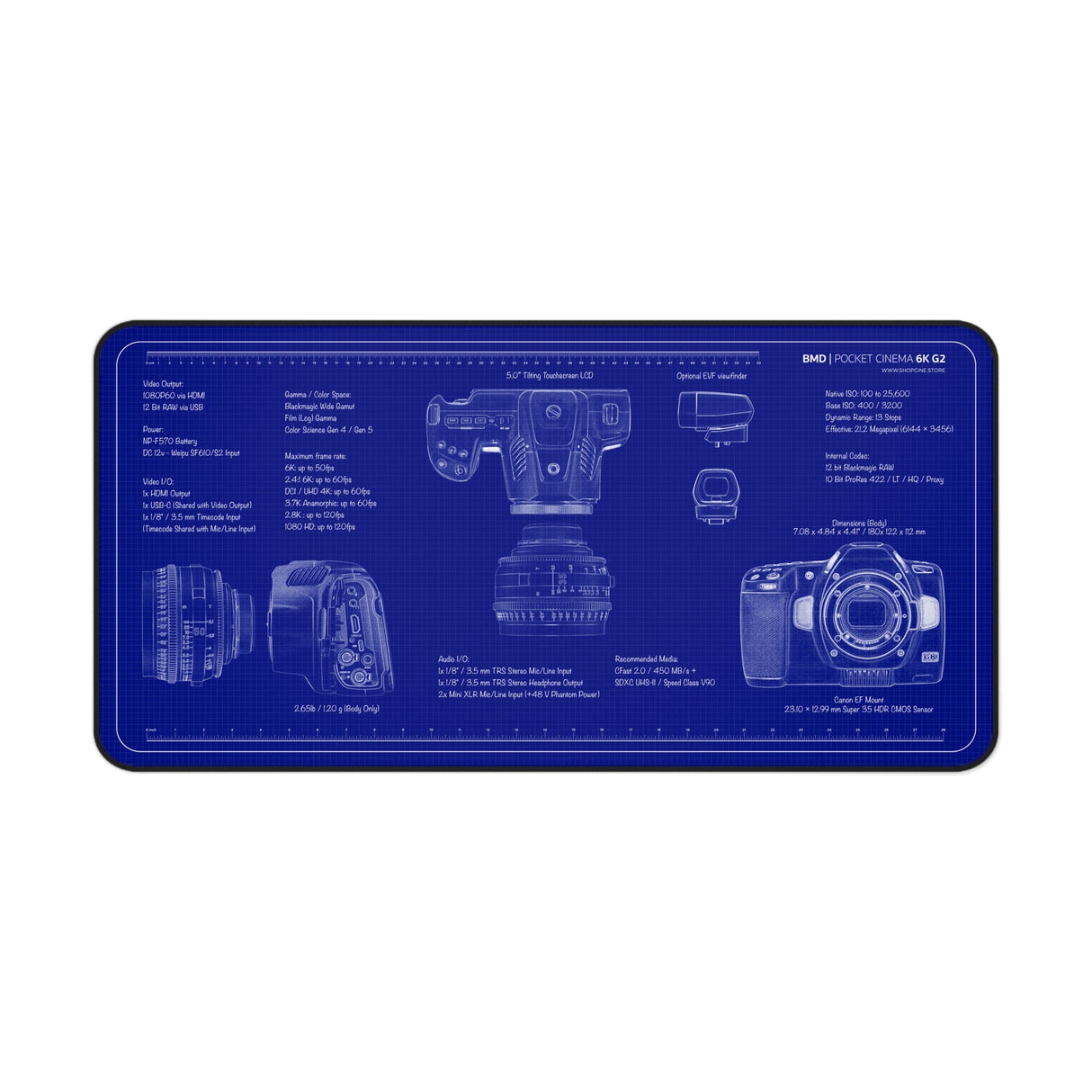 Pocket Cinema 6K G2 | Blueprint Camera Mat