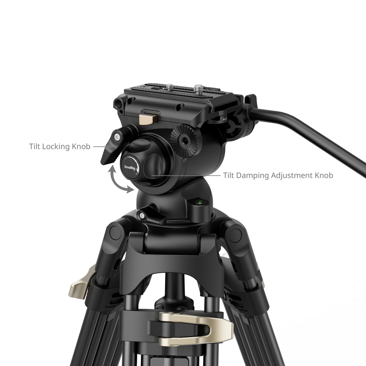 SmallRig Heavy-Duty Fluid Head Tripod Kit AD-01S