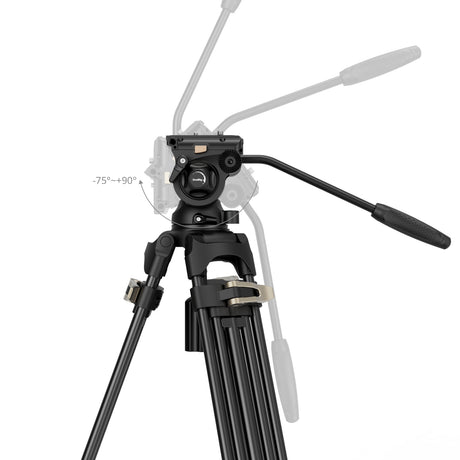 SmallRig Heavy-Duty Fluid Head Tripod Kit AD-01S