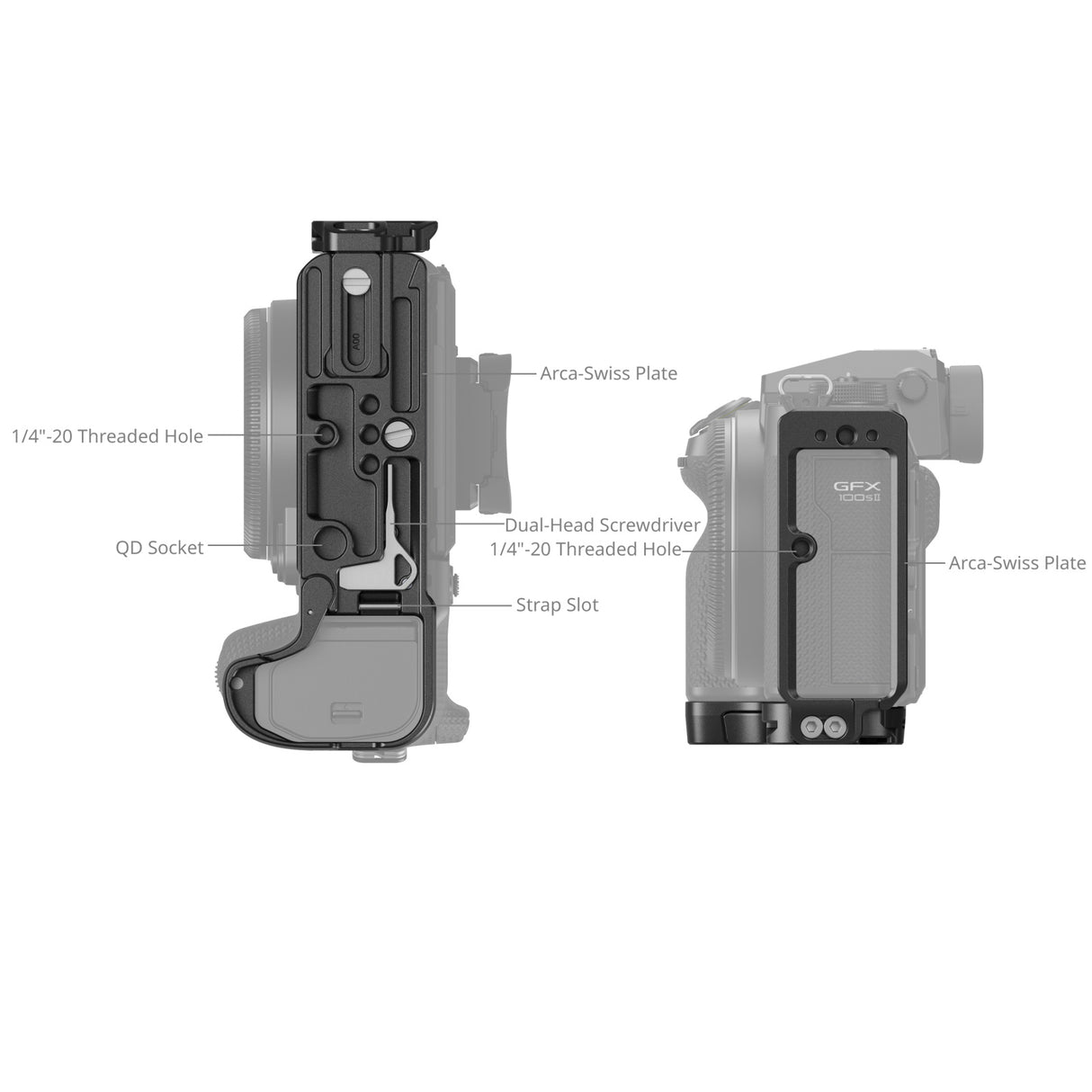 SmallRig L-Shape Mount Plate for FUJIFILM GFX100S II