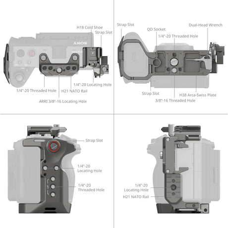 SmallRig HawkLock Quick Release Advanced Cage Kit for Sony FX3 / FX30 (Advanced Edition) 4771